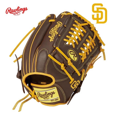 롤링스 유소년 하이퍼테크 MLB팀로고 글러브  GJ5HTMN6L1-SPD