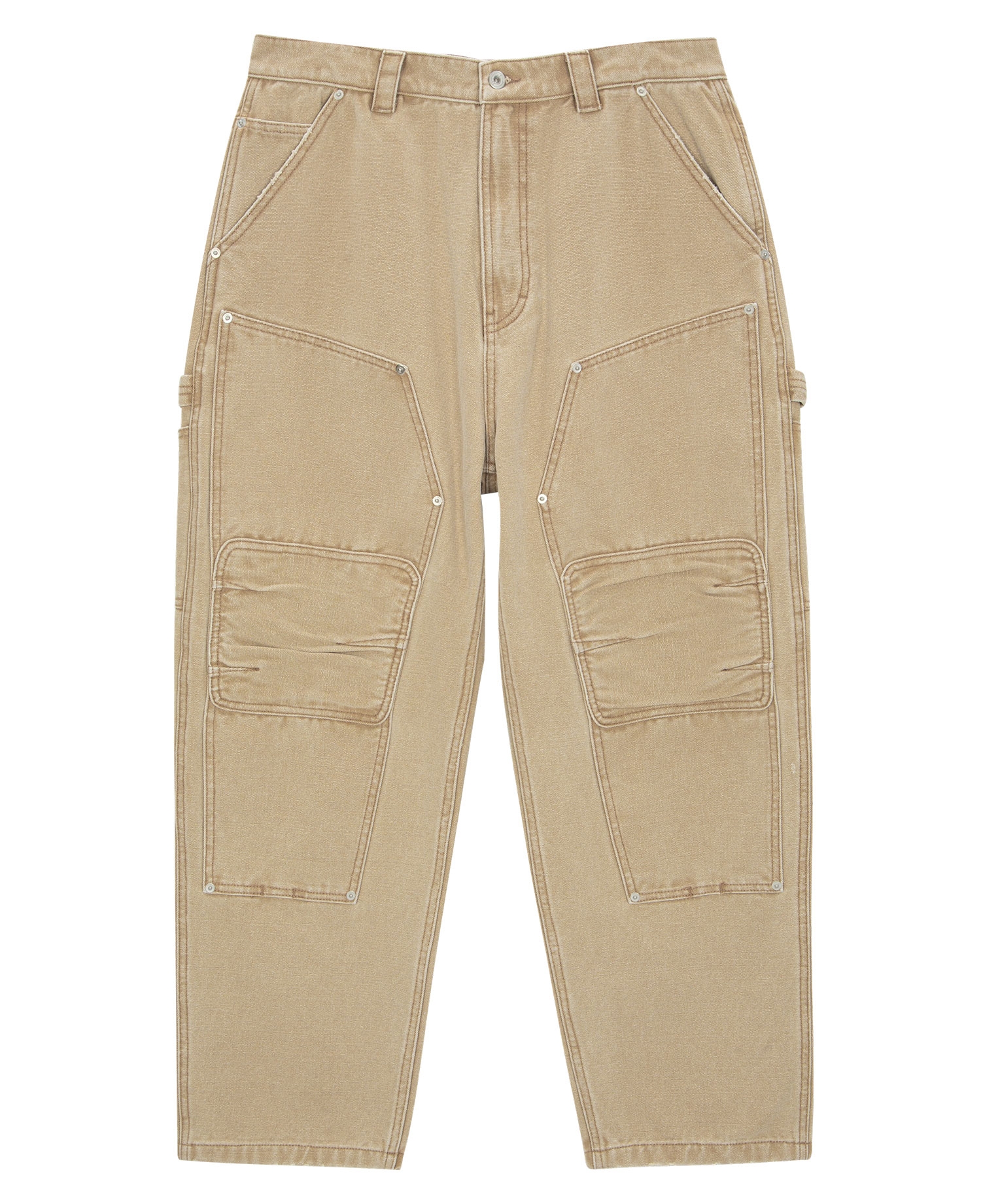 INSANE DOUBLE-KNEE WORKPANTS_BEIGE