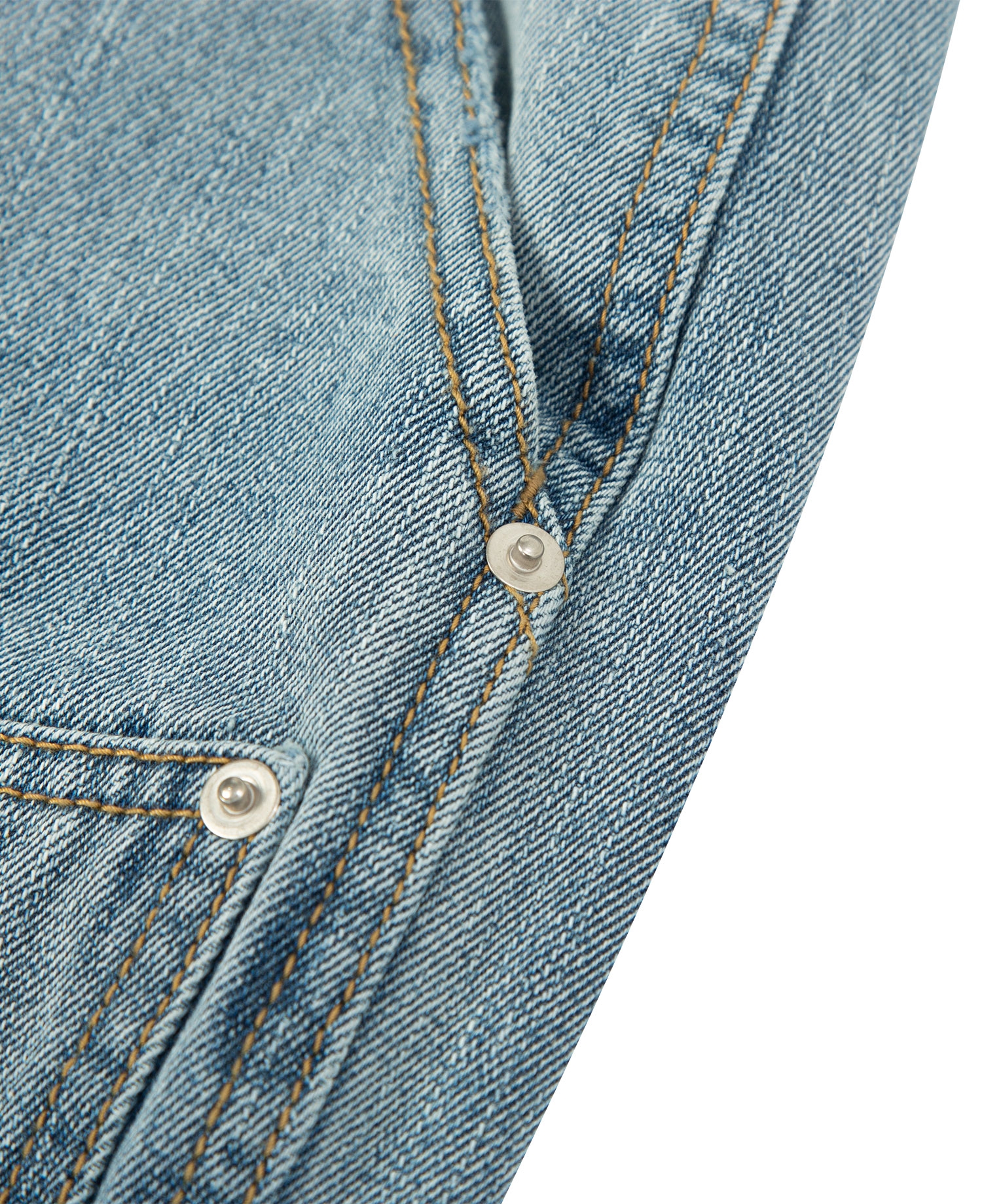 INSANE LEATHER DOUBLE-KNEE WORKPANTS_LIGHT INDIGO