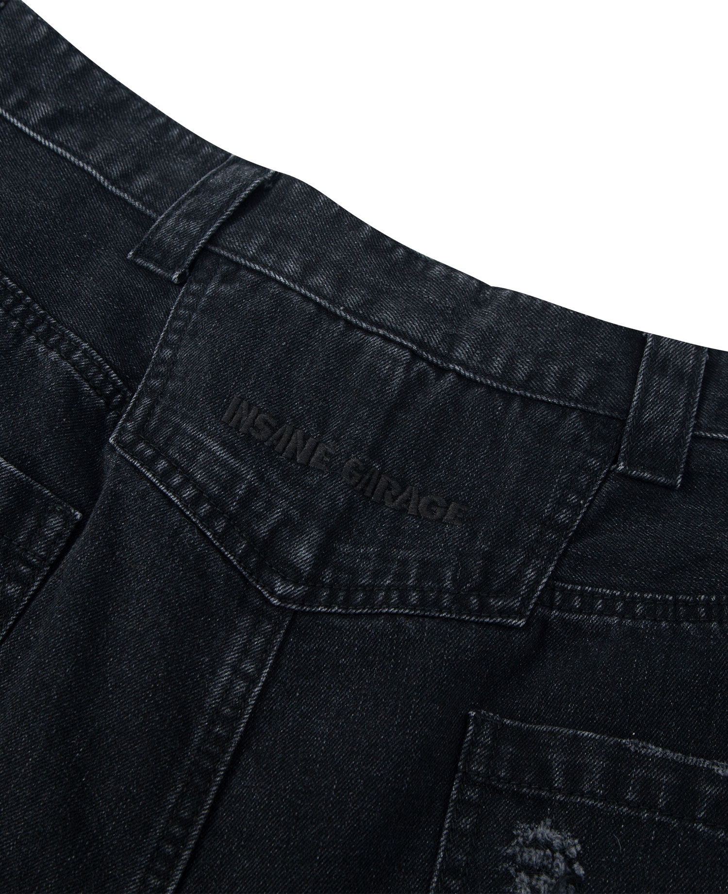 INSANE LEATHER DOUBLE-KNEE WORKPANTS_BLACK