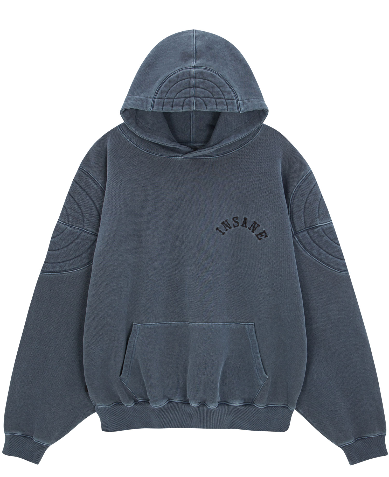 INSANE PADDED SHOULDER HOODIE_NAVY