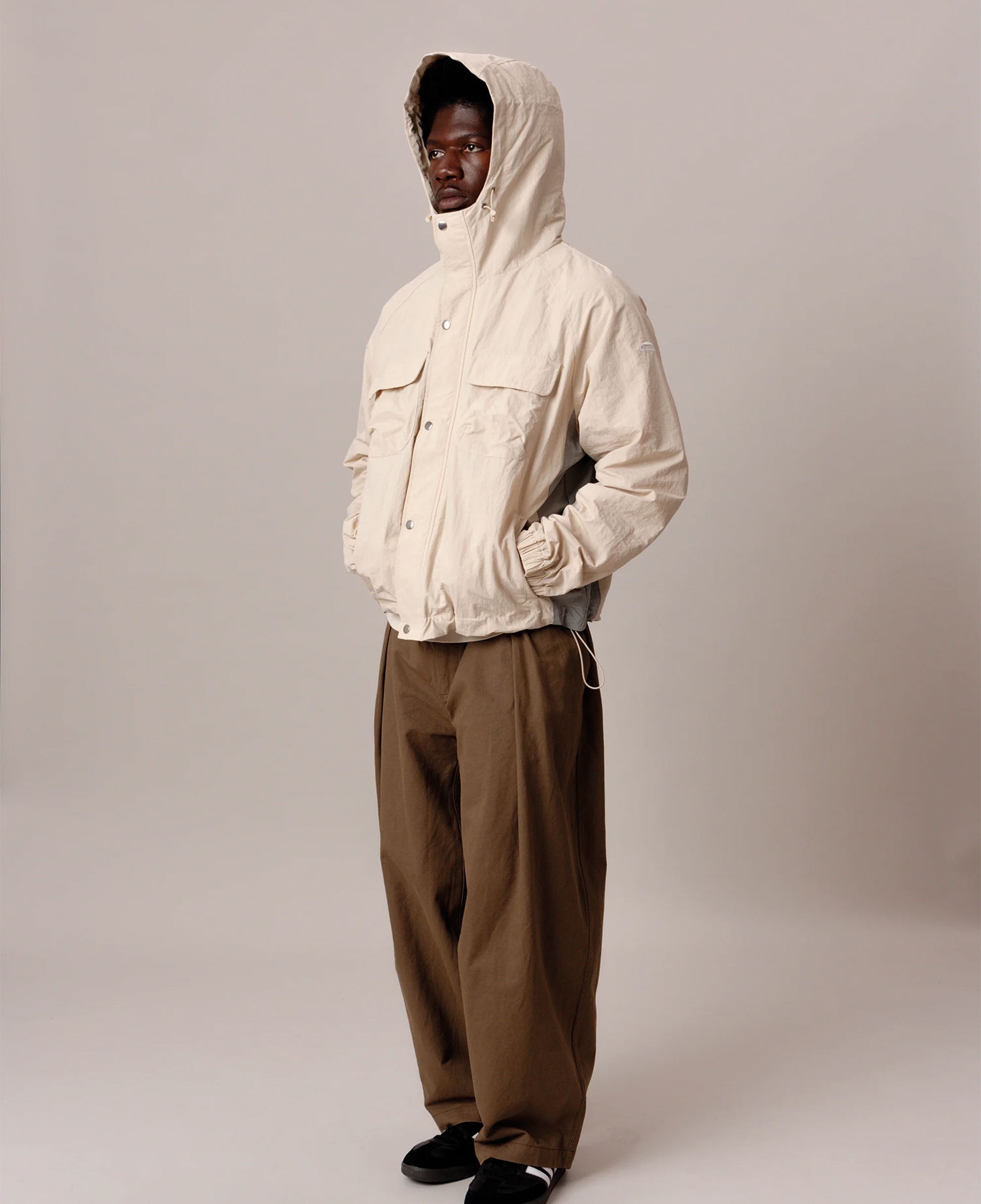 BOX WADING ANORAK_CREAM