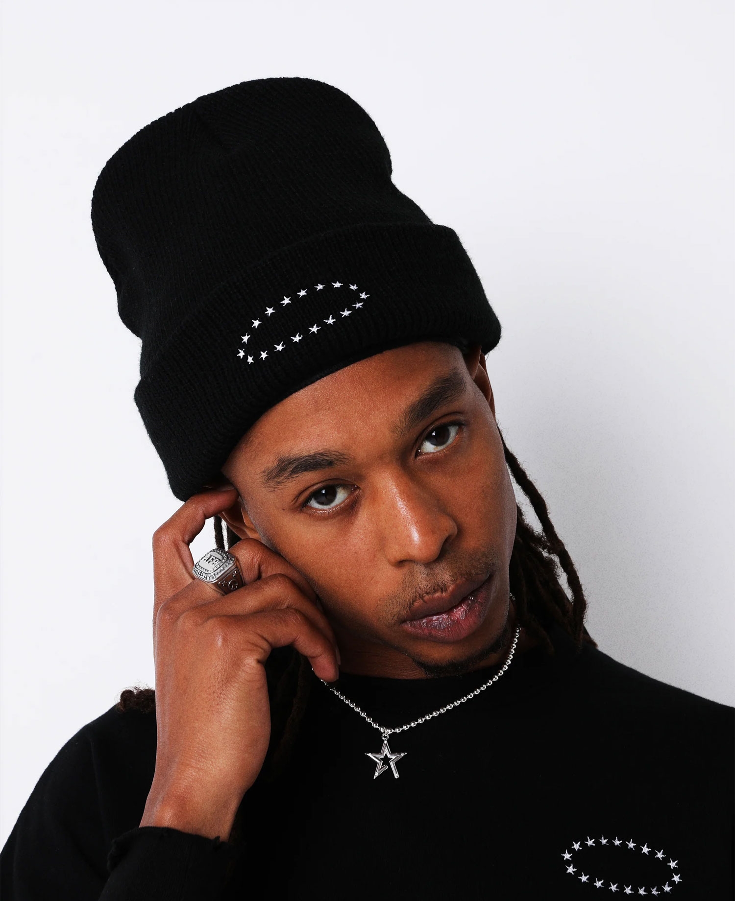 AFB DOUBLE BEANIE_BLACK