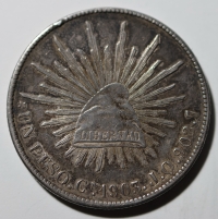 멕시코 공화국 1903년 1페소 은화 - 멕시코시티 민트 미품