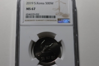 한국은행 2019년 500원 NGC MS 67 완전미사용