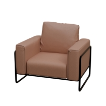 솔리드 소파 (오렌지브라운-1인/3인)