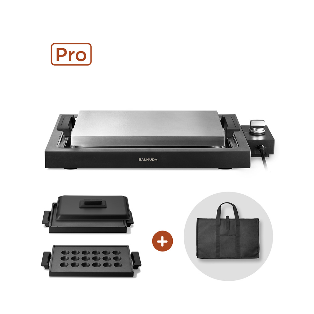 플레이트프로+그리들&커버+타코야키 플레이트 +전용케이스