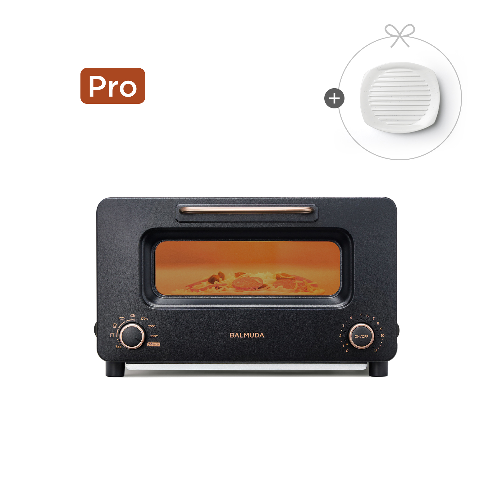 BALMUDA The Toaster Pro(Black)<P>+리베이커 트레이