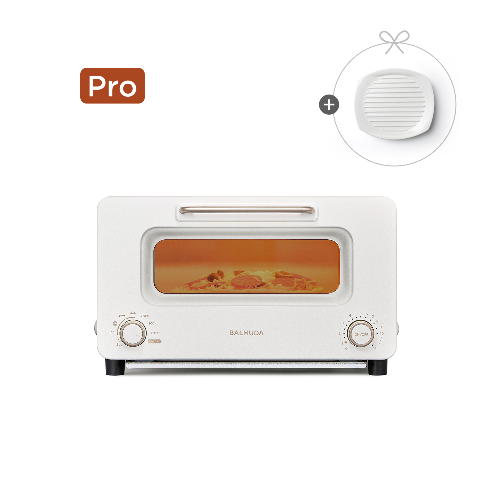 BALMUDA The Toaster Pro (White)<P>+리베이커 트레이