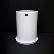 무광 흰색 원통형 화분 높이25cm