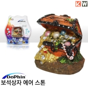 도핀 보물상자 에어스톤 어항장식품