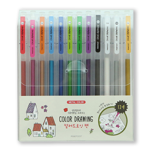 [10040]13000컬러드로잉펜12색[B-6]