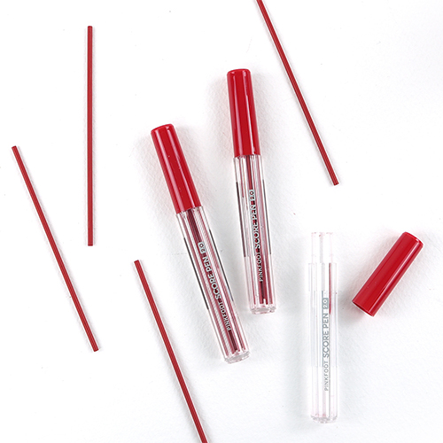 [10494]500빨강채점펜 리필심_20개[C-7]