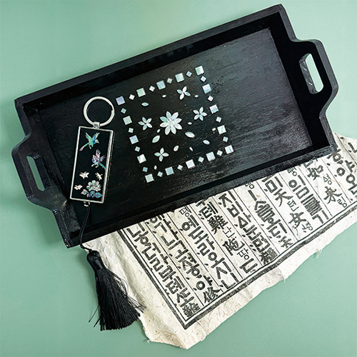 [11075]자개 손잡이트레이만들기