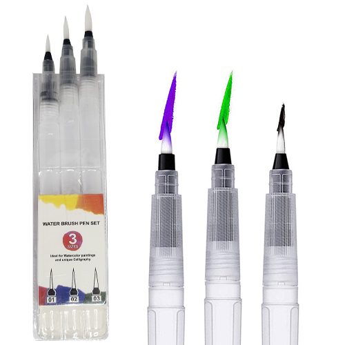 [11093]수채화 붓펜 워터브러쉬(3set)[2A-14]