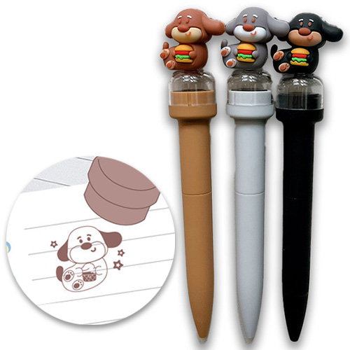 [11288]3000닥스훈트도장중성펜[C-8]