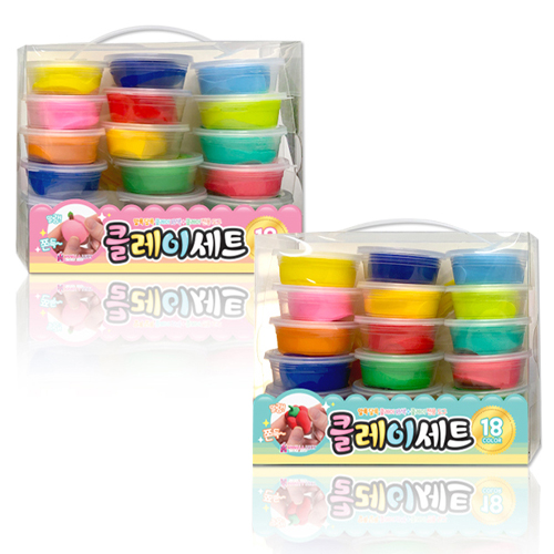 [11357]11000클레이세트(18색)[E-5]