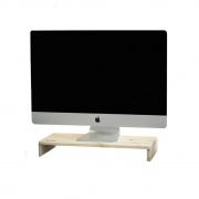 데일리우드 원목 기본 모니터 받침대