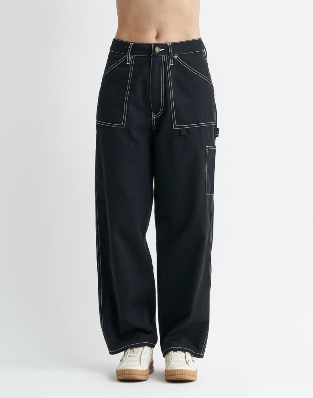 록시 여성 블랙 와이드 팬츠 (RD31LP105BLK)