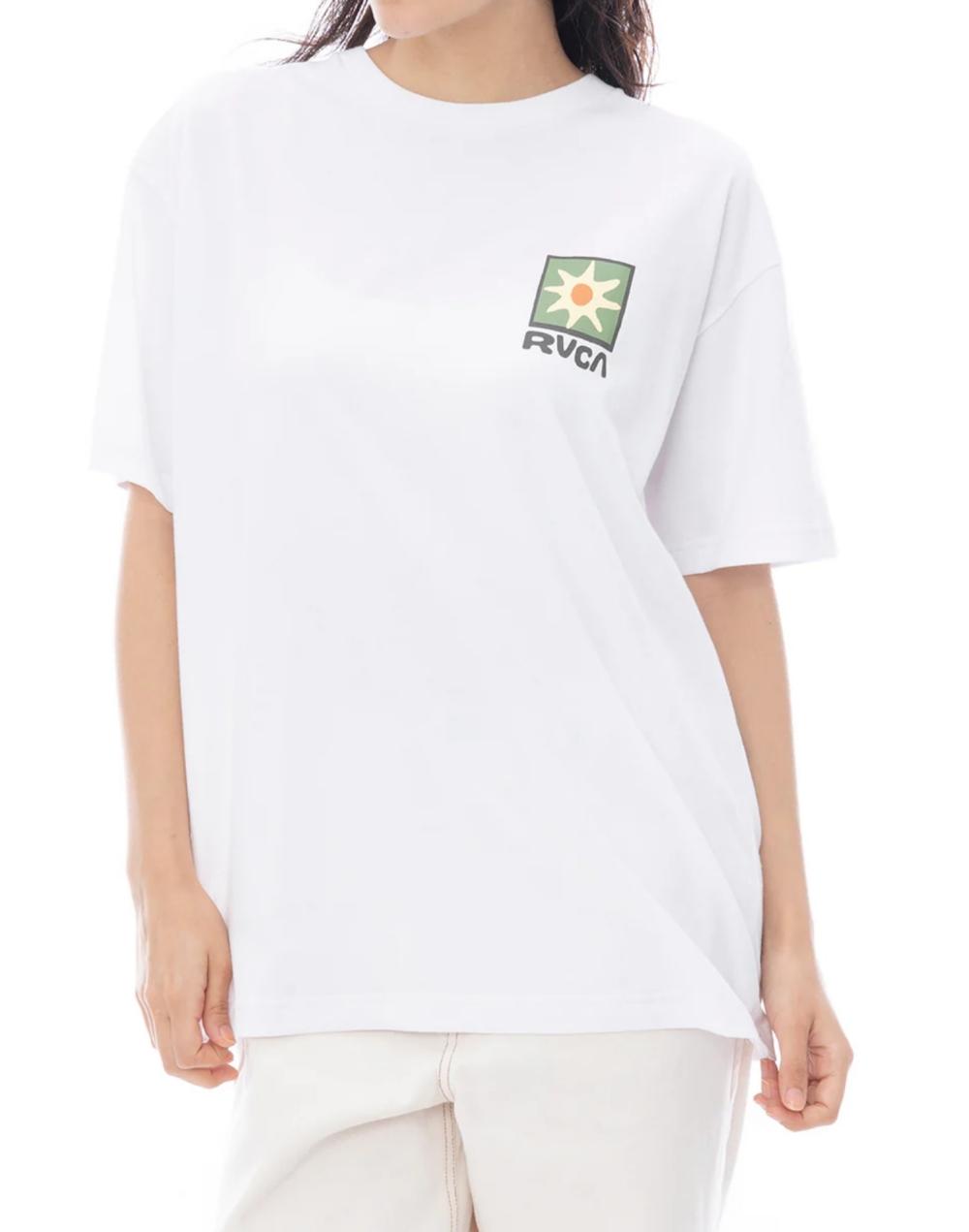 루카 여성 SOLEIL BOX 루즈핏 반팔티 (VF11ST116WHT)