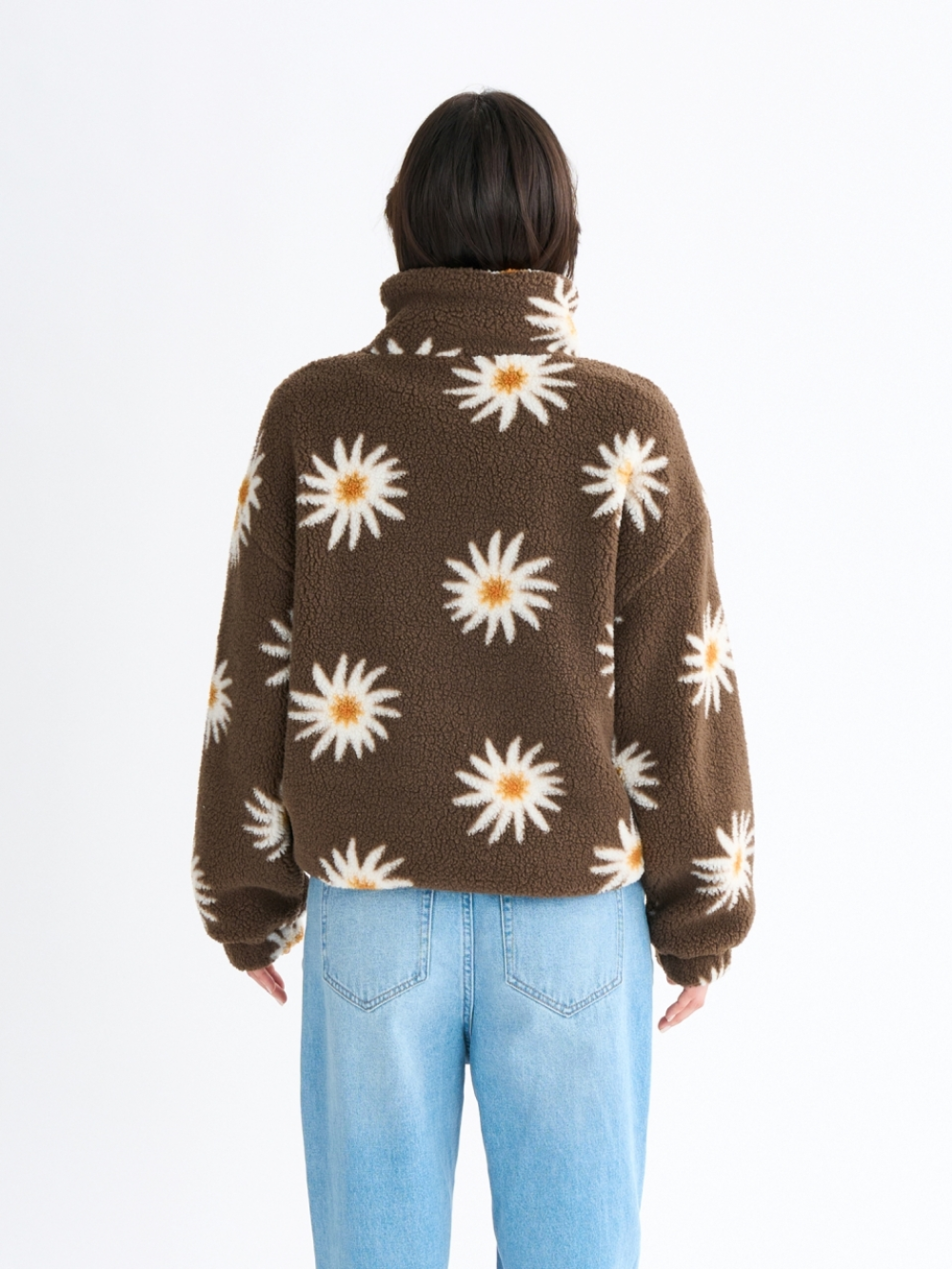 록시 ALL DAY 보아 플리스 자켓 (RF31JK072BRN)