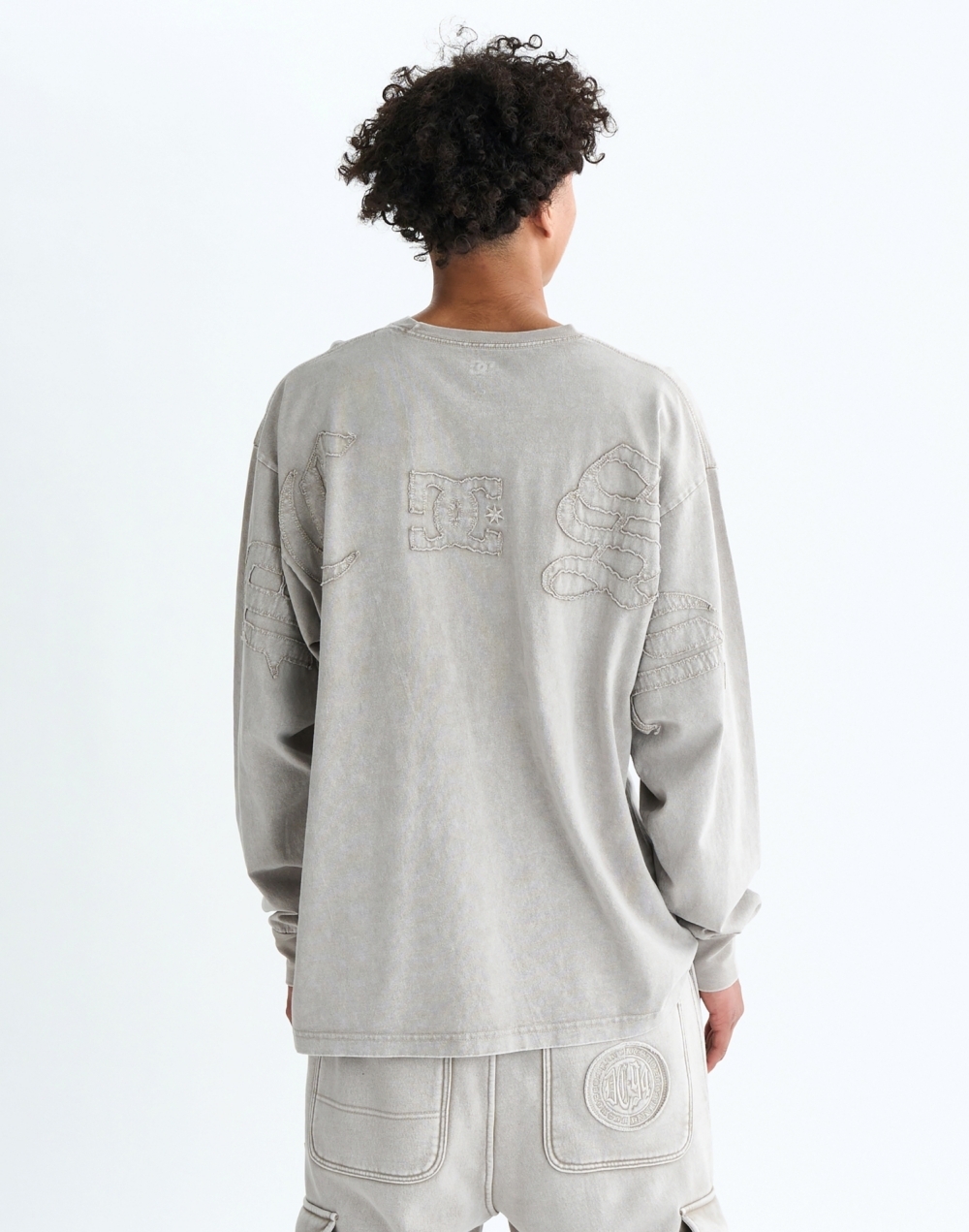 DC 헤비 저지 와이드핏 티셔츠 (DF31LT014BES)