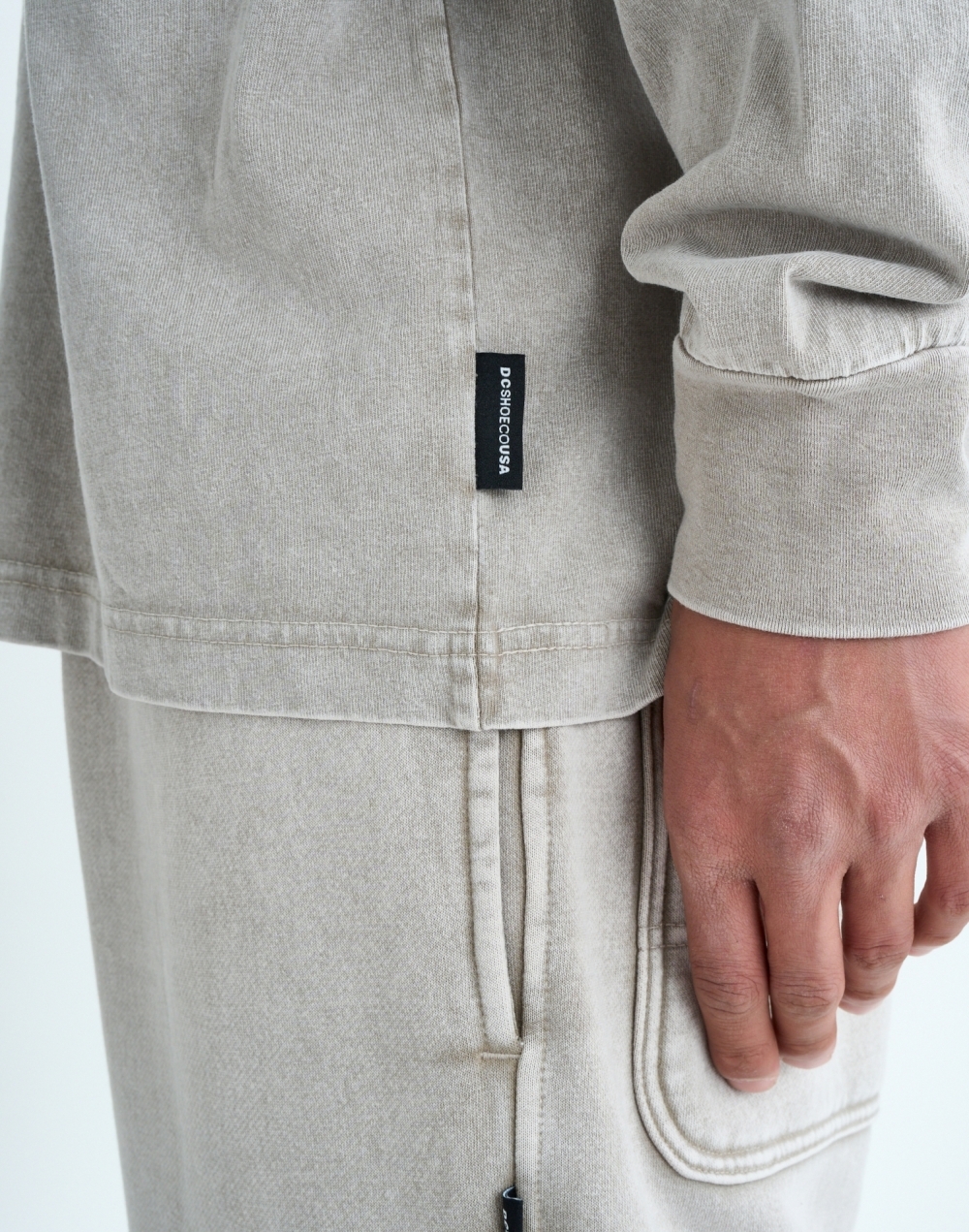 DC 헤비 저지 와이드핏 티셔츠 (DF31LT014BES)