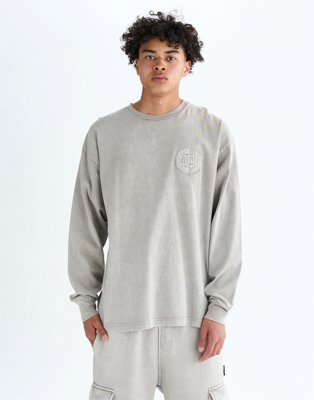 DC 헤비 저지 와이드핏 티셔츠 (DF31LT014BES)