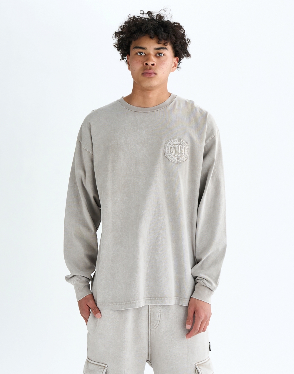 DC 헤비 저지 와이드핏 티셔츠 (DF31LT014BES)