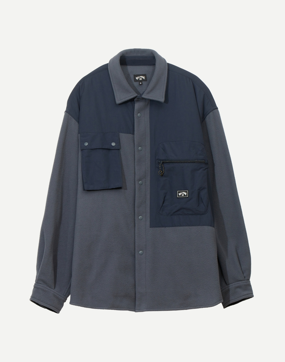 빌라봉 오버핏 플리스 셔츠 (AF31SH066DGR)