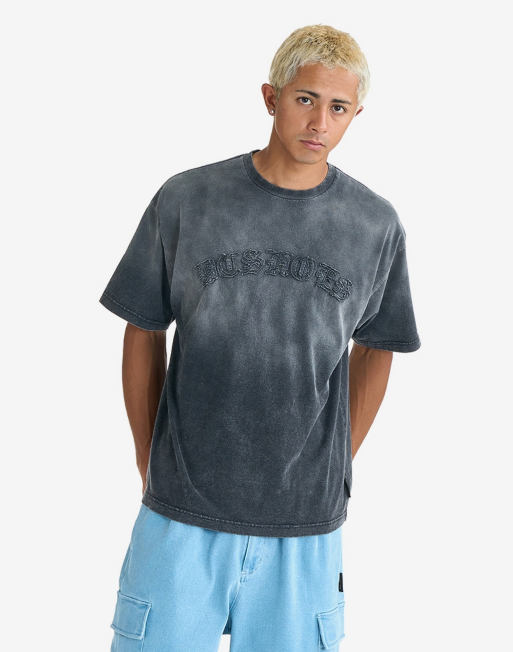 DC GR HIDDEN 와이드핏 반팔 티셔츠 (DG11ST010BKS)