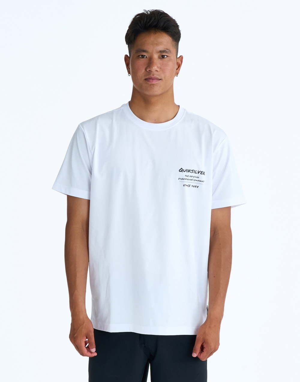 퀵실버 HAND DRAWN 반팔 래쉬가드 (QG21RE807WHT)