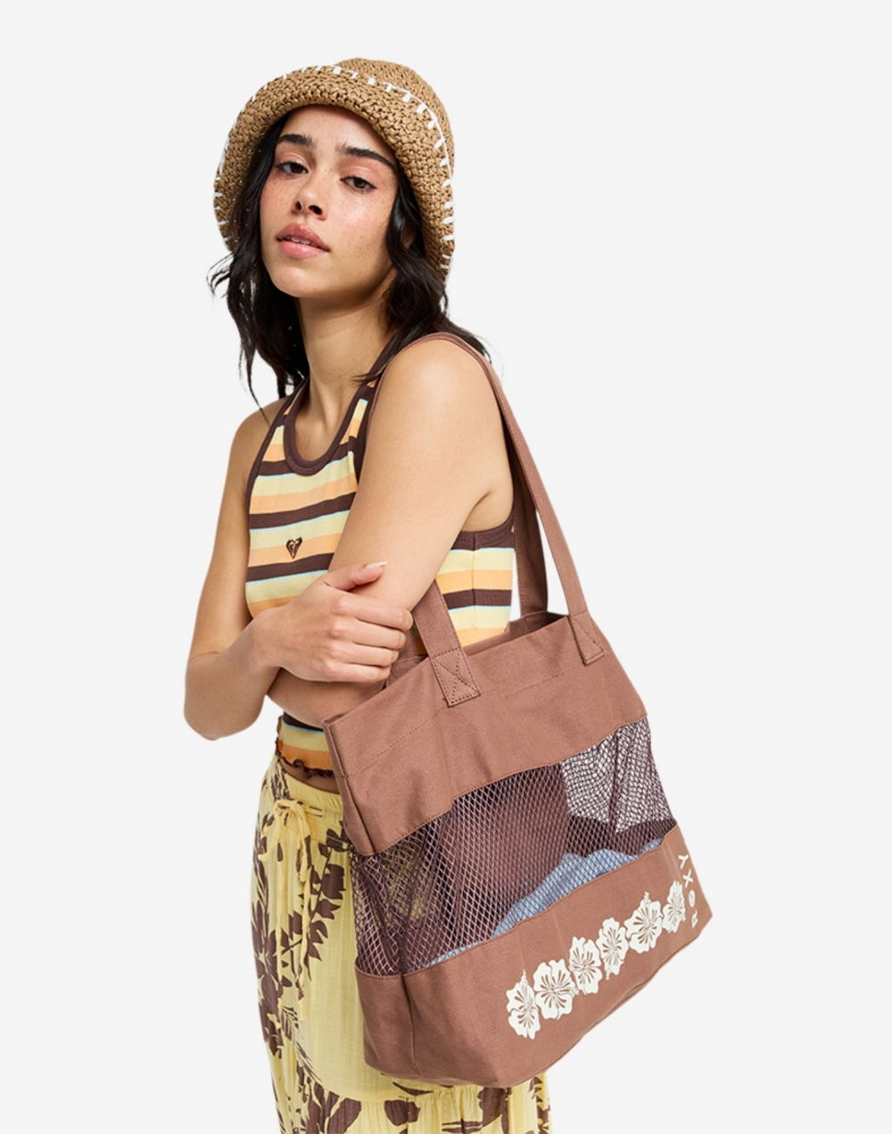 록시 SUMMER BREEZY 메쉬 토트백 (RG23OB027CRV)