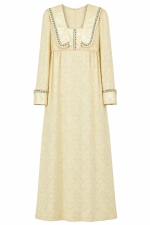 1970's Gunne Sax Ivory Renaissance Maxi Dress 223253