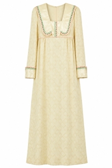 1970's Gunne Sax Ivory Renaissance Maxi Dress 223253