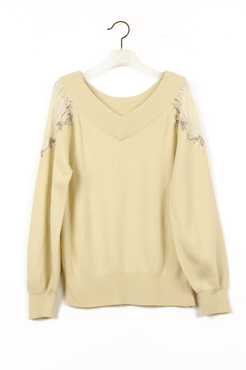 AXES FEMME 레이스스웨터(S) 310521F