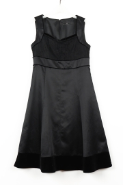 UNE 벨벳새틴원피스(M) 코313575