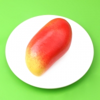 망고 모형 레드 13cm 인조망고 열대 과일모형 모조 과일 열매 장식