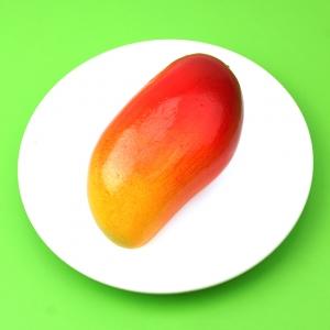 망고 모형 레드 12.5cm 인조망고 열대 과일모형 모조 과일 열매 장식
