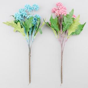 조화 파스텔 색상 열매 부쉬 30cm 2색 택1 인조 베리 꽃장식 조화꽃 소재