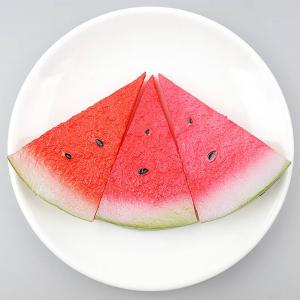 수박 조각 양면 모형 여름 계절 과일 10cm 인조 과일모형 가짜과일 모조 열매 장식 UR