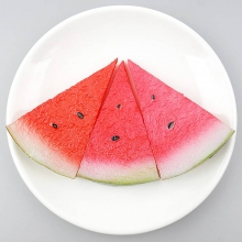 수박 조각 양면 모형 여름 계절 과일 10cm 인조 과일모형 가짜과일 모조 열매 장식 UR