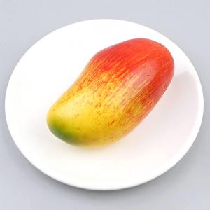 무광 애플망고 모형 레드옐로우 12.3cm 인조 망고 열대 과일모형 모조 과일 열매 장식