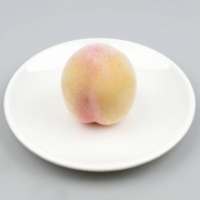 백도 복숭아 모형 피치 7cm 인조 과일모형 가짜 과일 모조 열매 장식