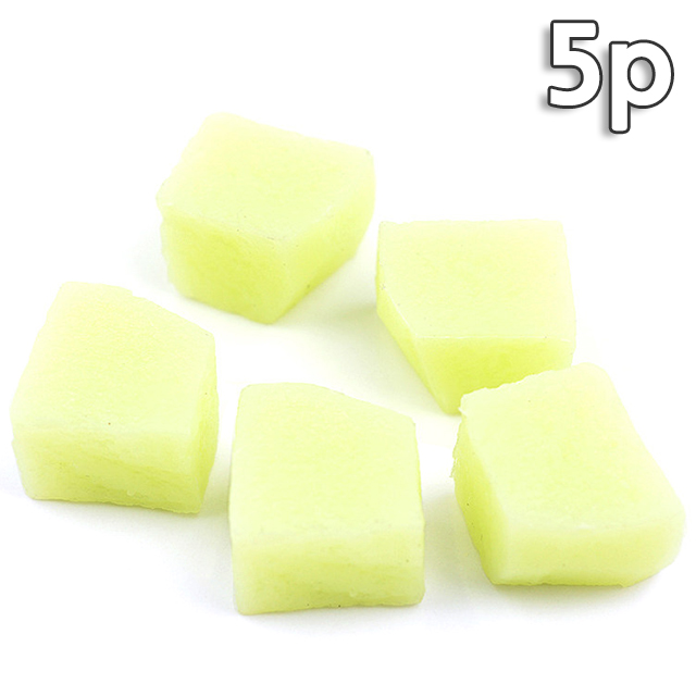 멜론 모형 조각 큐브 토핑 2cm 5개 세트 인조 머스크 메론 열대 과일모형 모조 과일 열매 장식 UR 멜론 모형 조각 큐브 토핑 2cm 5개 세트 인조 머스크 메론 열대 과일모형 모조 과일 열매 장식 UR