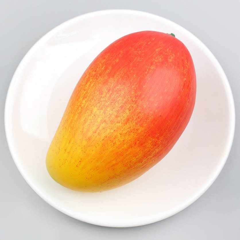 애플망고 모형 12.5cm 인조 칼립소 망고 열대 과일모형 모조 과일 열매 장식