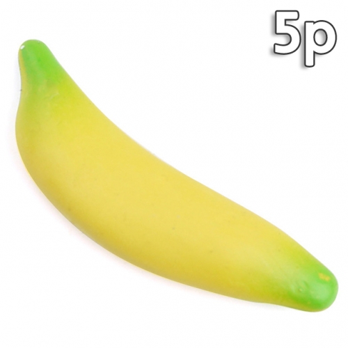 몽키 바나나 모형 8.5cm 5개 세트 가짜 인조 과일모형 열매 음식모형 데코 RR