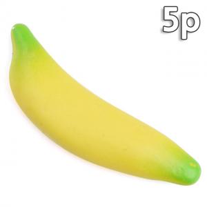 몽키 바나나 모형 8.5cm 5개 세트 가짜 인조 과일모형 열매 음식모형 데코 RR
