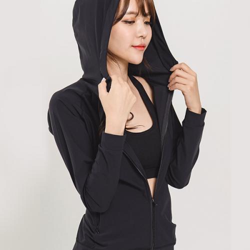 멀티 후드 집업티셔츠_블랙 멀티 후드 집업티셔츠_블랙