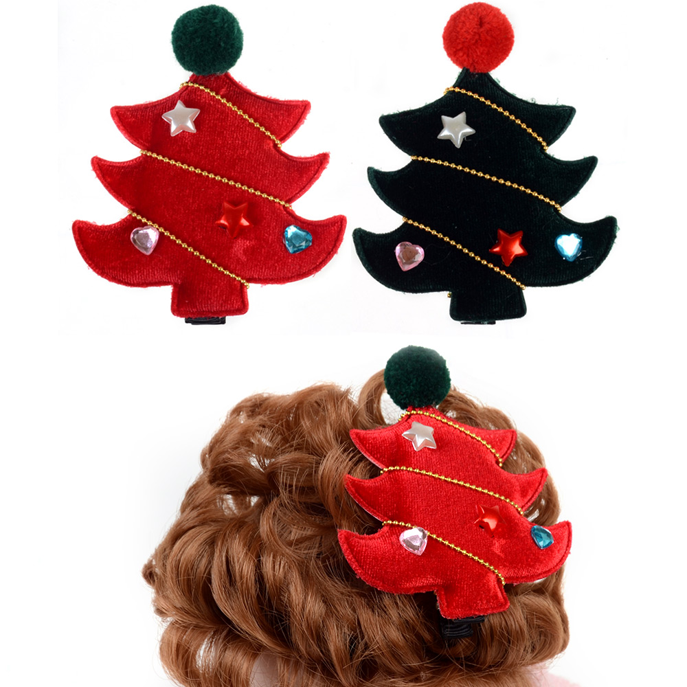 크리스마스 트리장식 머리핀 1P 헤어머리핀 장식 어린이집단체선물